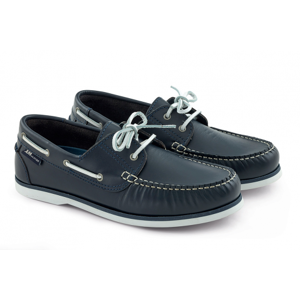 Plastimo Scarpe da barca Crew blu in pelle 46