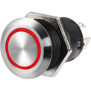 Osculati Interruttore Flat inox ON-OFF 12 V rosso