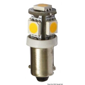 Osculati Lampadina LED per fanali, luci cortesia e luci di via zoccolo BA9S Lampadina 12 V BA9S 8,5 W 95 lm