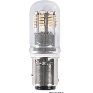 Osculati Lampadina LED BAY15D perni disassati per fanali di via Lampadina led 12/24 V 25 W