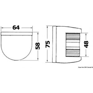 Osculati Luci di via Utility 77 Lampadina siluro 12 V 10 W