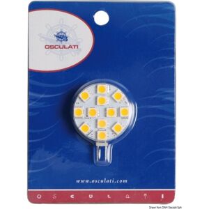 Osculati Lampadina LED SMD zoccolo G4 Lampadina 12 LED G4 Ø 30 mm attacco laterale