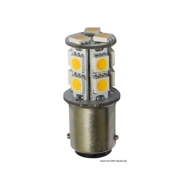 osculati lampadina led smd zoccolo ba15d per faretti lampadina led 12/24 v ba15d 2 w 140 lm