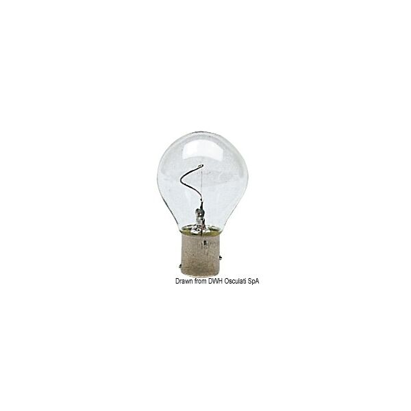 osculati lampadina a filamento verticale lampadina 25 w 12 v