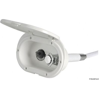 Osculati Box doccia con doccia a pulsante Mizar con interruttore stagno acceso/spento Box doccia con interruttore tubo PVC 4 m Osculati Box doccia con doccia a pulsante Mizar con interruttore stagno acceso/spento Box doccia con interruttore tubo PVC 4 m