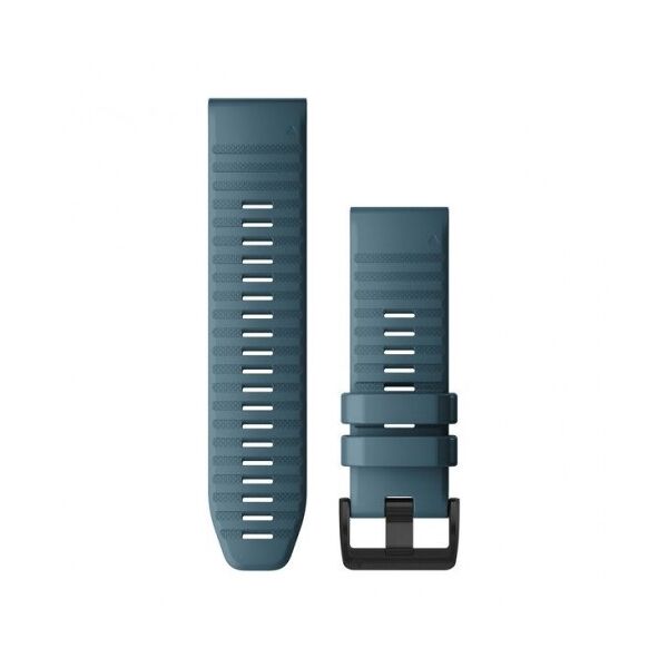 garmin cinturino in silicone per quatix 26 mm. blu