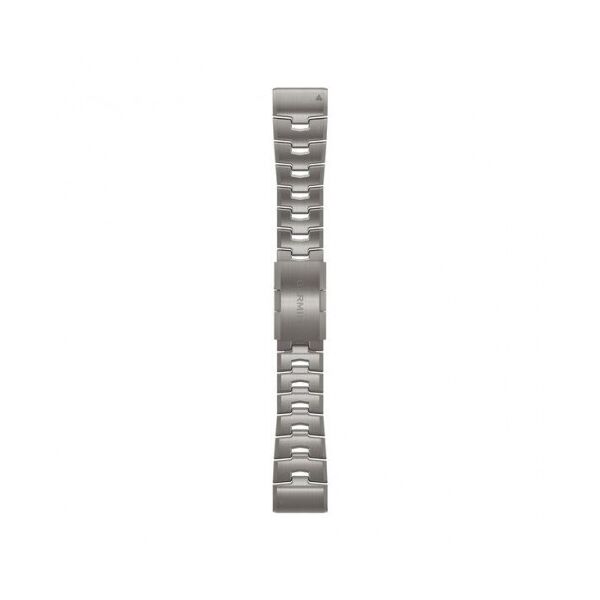garmin cinturino in titanio per quatix 26 mm. grigio