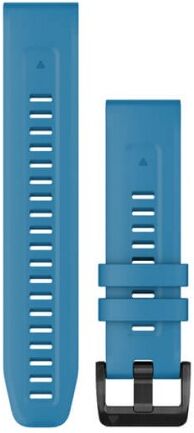 Garmin Cinturino in silicone per Quatix 22 mm. Cirrus Blue con componenti in acciaio inox nero