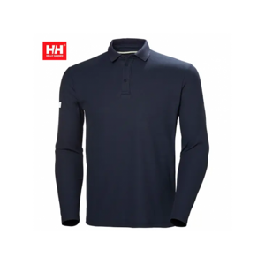 Helly Hansen Polo Crewline blu manica lunga in tactel XL