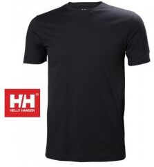 Helly Hansen T-Shirt Crew in cotone nera XS