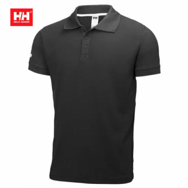 Helly Hansen Polo Crewline nera manica corta in tactel M