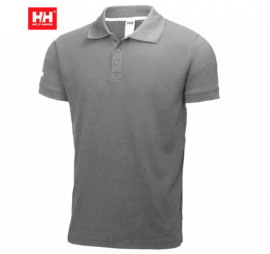 Helly Hansen Polo Crewline grigia manica corta in tactel S