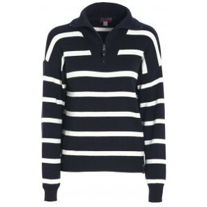 Slam Maglioncino mezza zip da donna Llyr navy/white XL