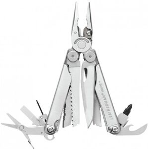 Leatherman Pinza multiuso 18 funzioni Wave Plus in acciaio inox