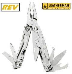 Leatherman Pinza multiuso 14 funzioni Rev in acciaio inox