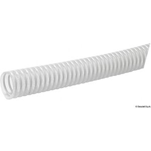 Osculati Tubo spiralato per servizi sanitari, pompe, ecc. Tubo con spirale in PVC bianco 26 mm