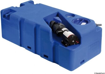 Osculati Serbatoio rigido 70 Lt. con maceratore 12 V per acque nere in plastica blu