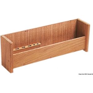 ARC Marine Portastrumenti da carteggio ARC Porta strumenti teak 435x100x150 mm