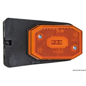 Osculati Fanale di posizione laterale a LED arancione 12/24 V