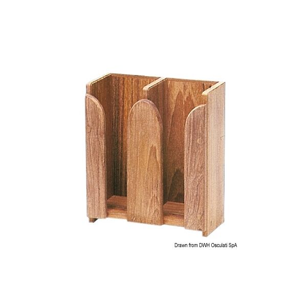 arc marine portatazze (impilabile) arc porta tazze teak 212x103x250 mm