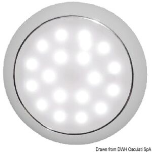 Osculati Plafoniera LED senza incasso Day/Night Plafoniera LED senza incasso Day/Night cromata