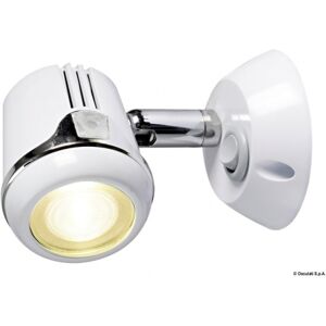 Osculati Faretto LED con snodo in ottone Faretto bianco Hi-Power LED 12/24 V