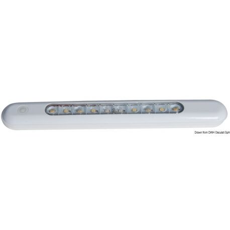 Osculati Plafoniera a LED da appoggio stagne Plafoniera LED da appoggio 310x40x15 mm