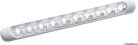 Osculati Plafoniera a LED da appoggio stagne a base piana Plafoniera LED da appoggio crom. 310x40x11,5 mm