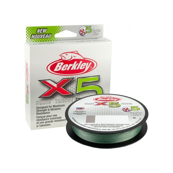 berkley x5 braid 0.12mm trecciato da 300m grn