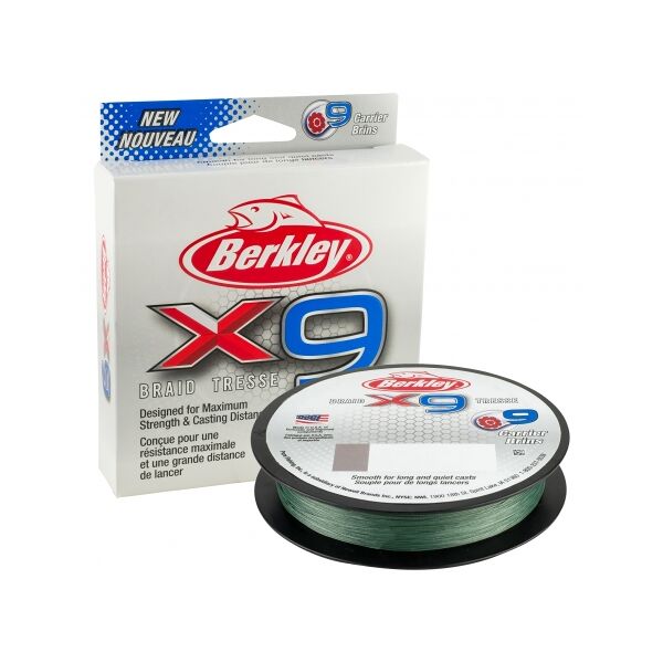 berkley x9 braid 0.20mm trecciato da 300m grn