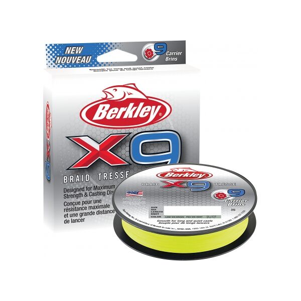 berkley x9 braid 0.10mm trecciato da 300m flgrn