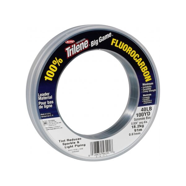 berkley trilene big game 0.91mm fluorocarbon leaders 68m