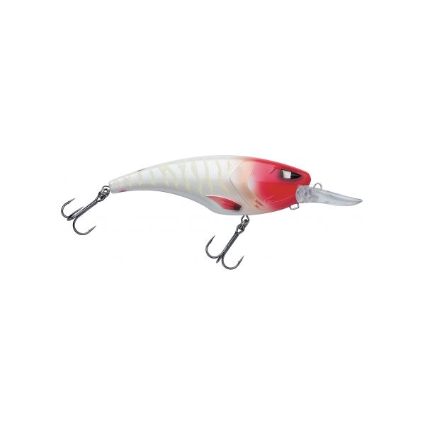 berkley zilla deep crank 115 artificiale da pesca red head zebra