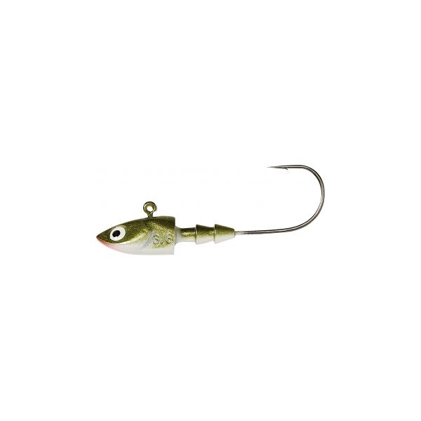 berkley powerjig deep jig n.3/0 testina piombata 7 gr. olive-pearl