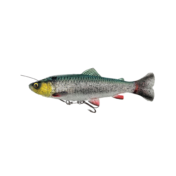 savage gear 4d line thru pulse tail trout 16 cm. 51 gr. artificiale da spinning green_silver_4d_linethru_pulse_tail_trout