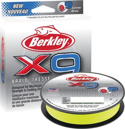 Berkley X9 Braid 0.14MM trecciato da 300M FLGRN