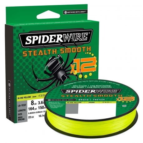 SpiderWire Stealth Smooth 12 Braid 0.19MM trecciato 2000M HVYEL