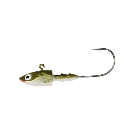 Berkley PowerJig Deep Jig N.3/0 testina piombata 21 gr. Olive-Pearl