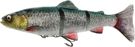 Savage Gear 4D Line Thru Trout 15 cm. 35 gr. artificiale da spinning GREEN_SILVER_4D_LINE_THRU_TROUT