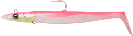 Savage Gear Sandeel V2 Big Game 23.5 cm. artificiale da vertical 175 gr. PINK_PEARL_SILVER_SANDEEL_V2