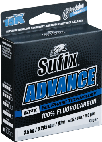 Sufix Advance FC G2 0.330 mm. fluorocarbon da 91 mt.