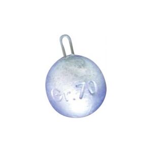 Fonderia Roma Piombo Sfera con anello da bolentino 200 gr. Fonderia Roma Piombo Sfera con anello da bolentino 200 gr.