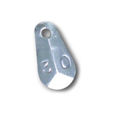 Fonderia Roma Piombo Prismatico a foro passante da bolentino 25 gr. Fonderia Roma Piombo Prismatico a foro passante da bolentino 25 gr.