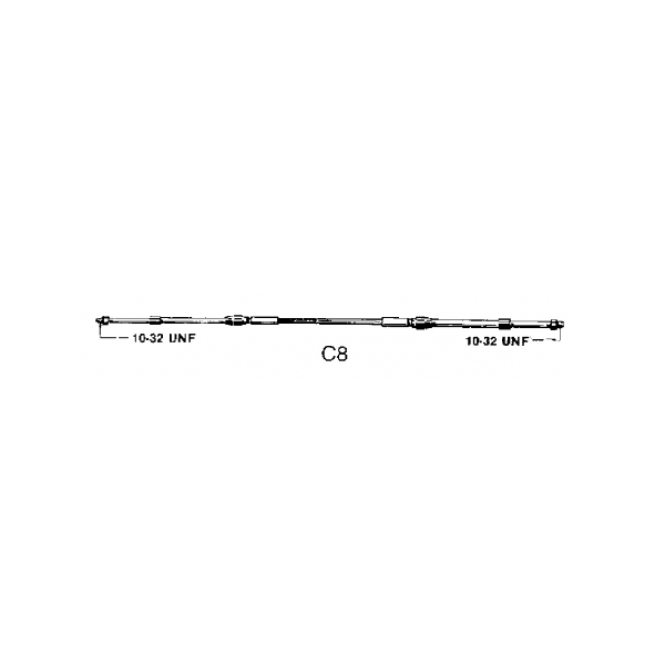 ultraflex cavo telecomando c8 19' ft. 5.8 m.