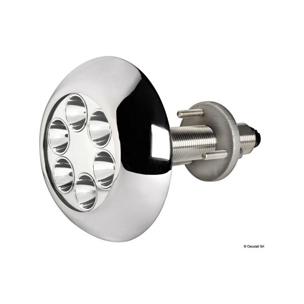 osculati luce subacquea per carena / specchio di poppa / plancetta con prigioniero faro subacqueo 12 led bianchi