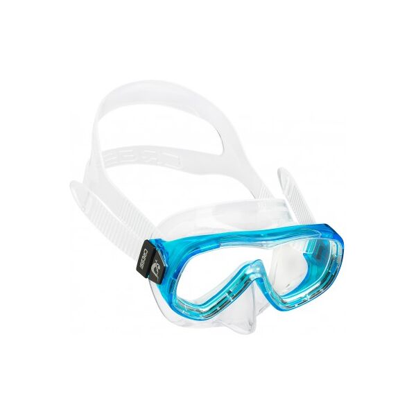 cressi maschera subacquea piumetta kid monovetro azzurro