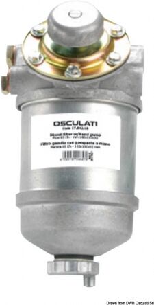 osculati filtro decantatore per gasolio in alluminio filtro gasolio con pompante a mano