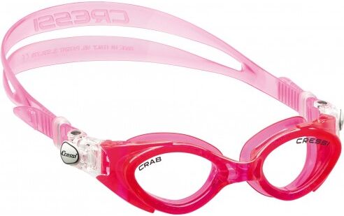 Cressi Occhialini Crab Kid per bambini Rosa Trasparente