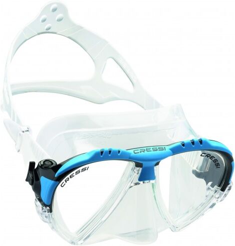 Cressi Maschera subacquea Matrix trasparente bivetro Blu