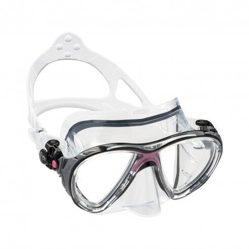 Cressi Maschera subacquea Big Eyes Evolution trasparente bivetro Rosa